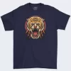 Playera Azul Hombre Angry Tiger