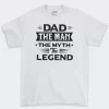 Playera Blanca Hombre Dad The Man The Legend