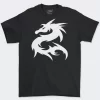 Playera Negra Hombre Dragón Tattoo