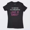 Playera Negra Mujer Si Voy Yo Y Lo Encuentro