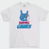 Playera Blanca Hombre Rock And Games