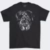 Playera Negra Hombre Rottweiler