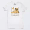 Playera Blanca Mujer Model Pug