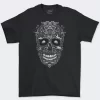 Playera Negra Hombre Calavera México