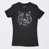 Playera Negra Mujer Tiger