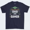 Playera Azul Marino Hombre Dad And Gamer