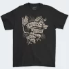 Playera Negra Hombre Eagle Freedom