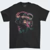 Playera Negra Hombre Gorilla Neon