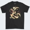 Playera Negra Hombre Snake