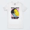 Playera Blanca Mujer Have A Nice Trip