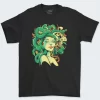 Playera Negra Hombre Medusa Snake