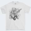 Playera Blanca Hombre Guitarist