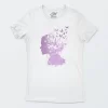 Playera Blanca Mujer Butterflie Woman