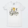 Playera Blanca Mujer Fighter