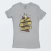 Playera Gris Jaspe Mujer Beer Oclock