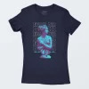 Playera Azul Marino Mujer Trap Statue