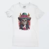 Playera Blanca Mujer Catrinas