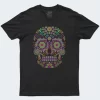 Playera Negra Hombre Calaverita