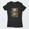 Playera Negra Mujer Golden Leaves