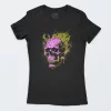 Playera Negra Mujer Skull Punk